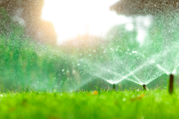 Close up of sprinklers.